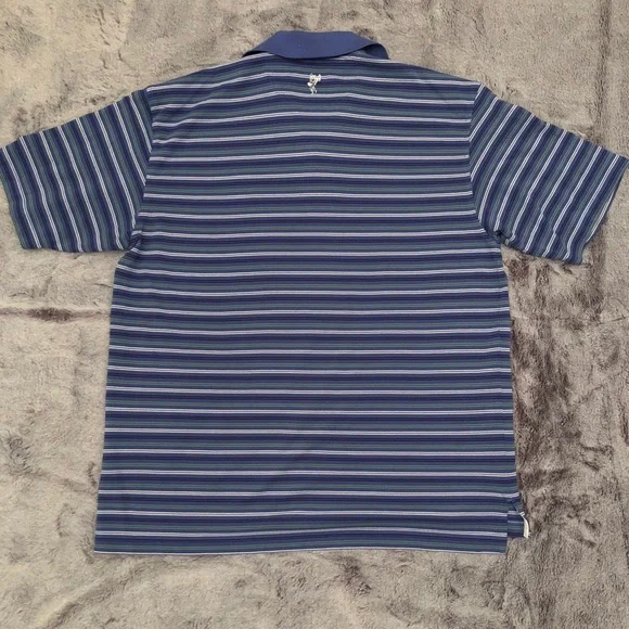 Ashworth EZ tech striped cotton golf shirt L - Picture 7 of 8